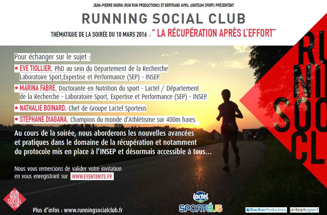 Running Social Club soirée du 10 mars 2016