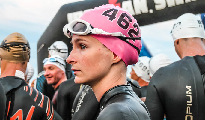 Laura Capellier lors de l'Ironman de Nice