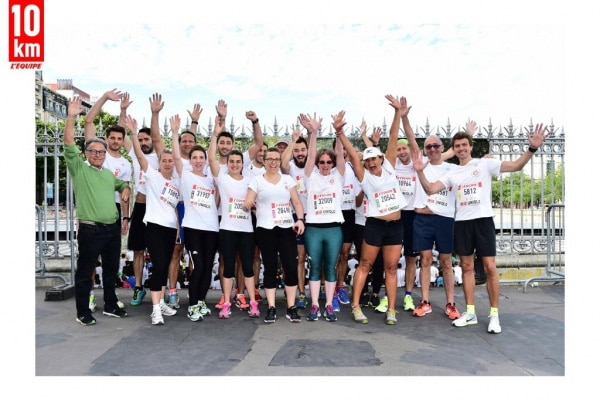 team MON STADE aux 10KM DE L'EQUIPE 2017