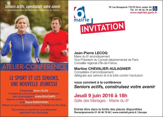 Conférence Seniors et Activité Physique avec Rolan Krzentowski