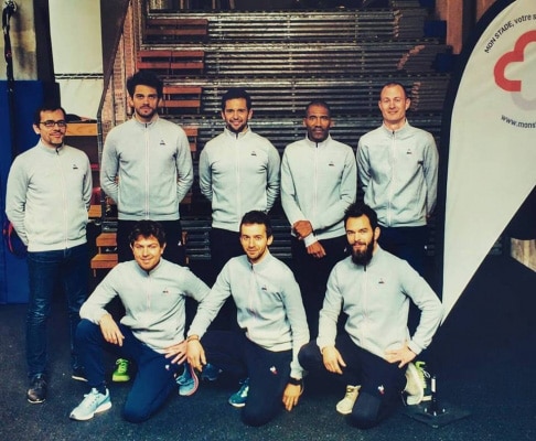 L'équipe médico-sportive en Coq Sportif