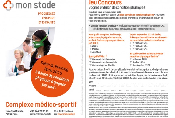 Jeu concours : Quiz spécial Salon du Running 2015