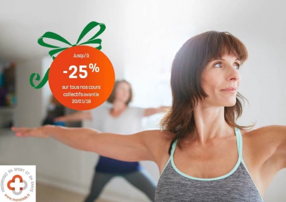 jusqu'à -25% sur les cours collectifs !