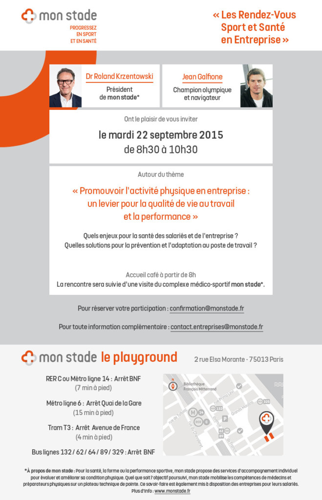 Rendez-vous Sport et Santé en Entreprises